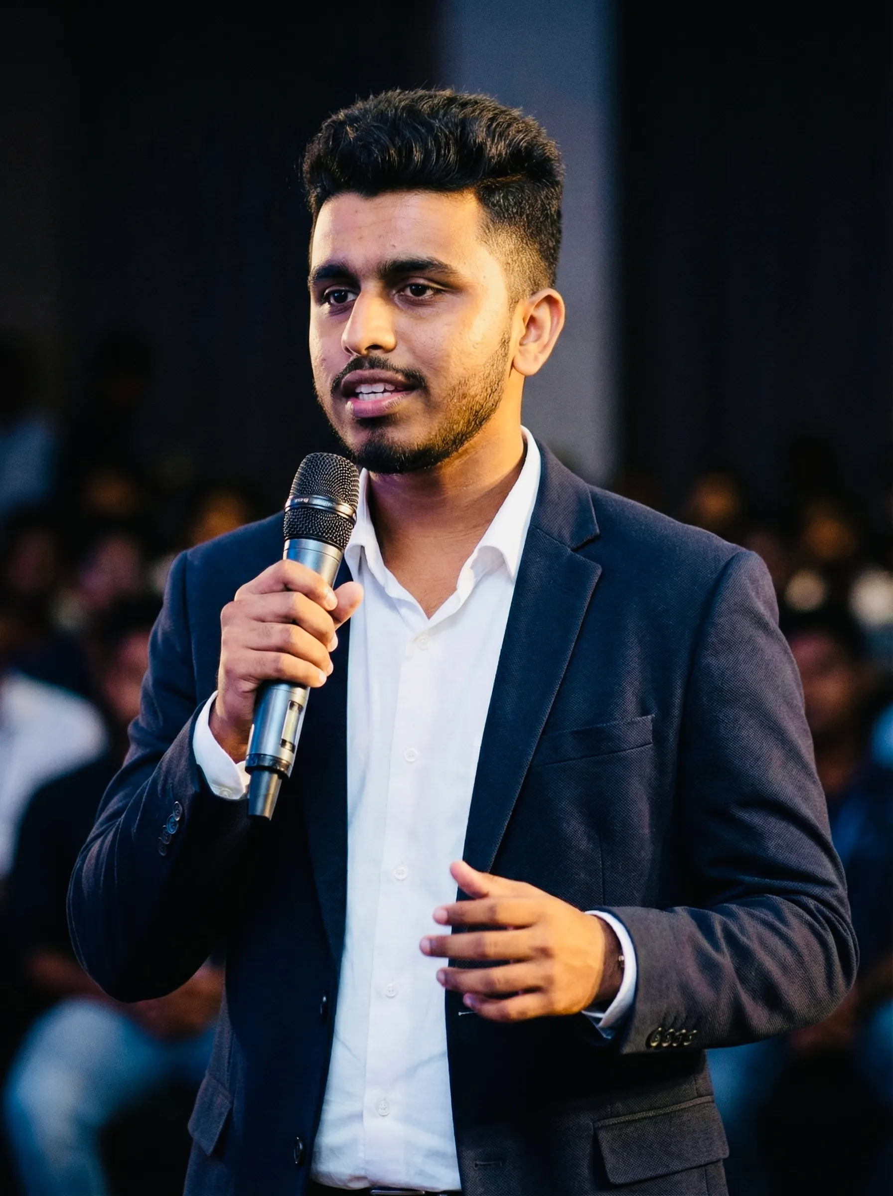 Portrait of Eng. J. M. N. D. Jayawickrama, founder and CEO of Emma Thinking